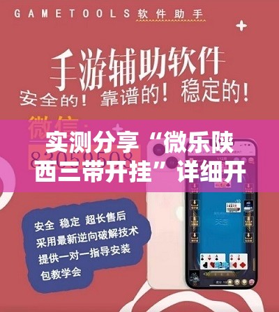 实测分享“微乐陕西三带开挂”详细开挂教程