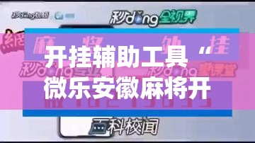 开挂辅助工具“微乐安徽麻将开挂神器下载”(透视挂)辅助下载教程