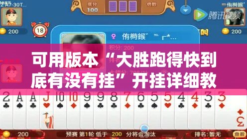 可用版本“大胜跑得快到底有没有挂”开挂详细教程