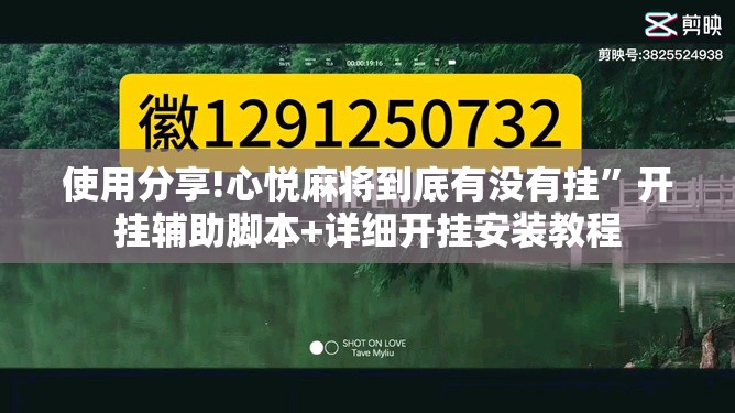 使用分享!心悦麻将到底有没有挂”开挂辅助脚本+详细开挂安装教程