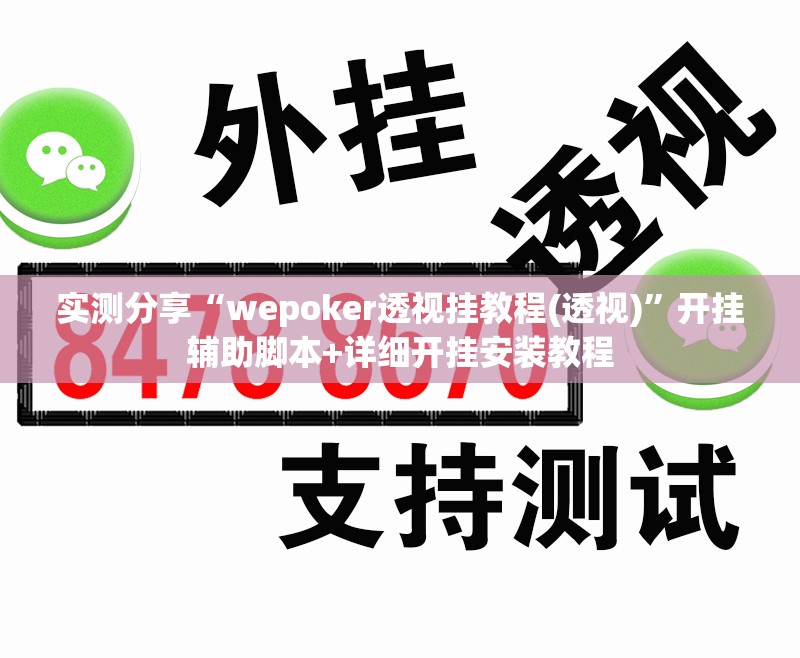 实测分享“wepoker透视挂教程(透视)	”开挂辅助脚本+详细开挂安装教程