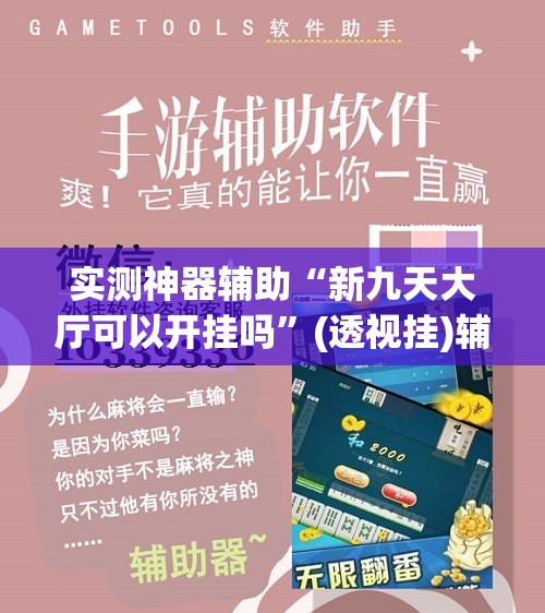 实测神器辅助“新九天大厅可以开挂吗”(透视挂)辅助下载教程