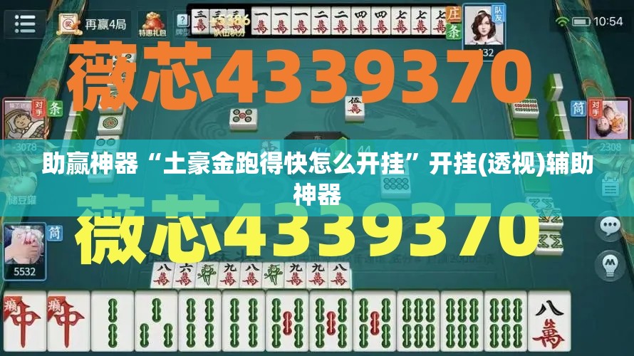 助赢神器“土豪金跑得快怎么开挂	”开挂(透视)辅助神器