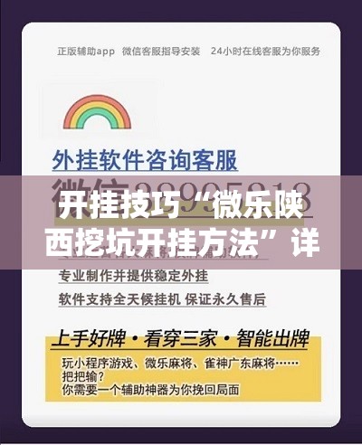 开挂技巧“微乐陕西挖坑开挂方法”详细分享装挂步骤