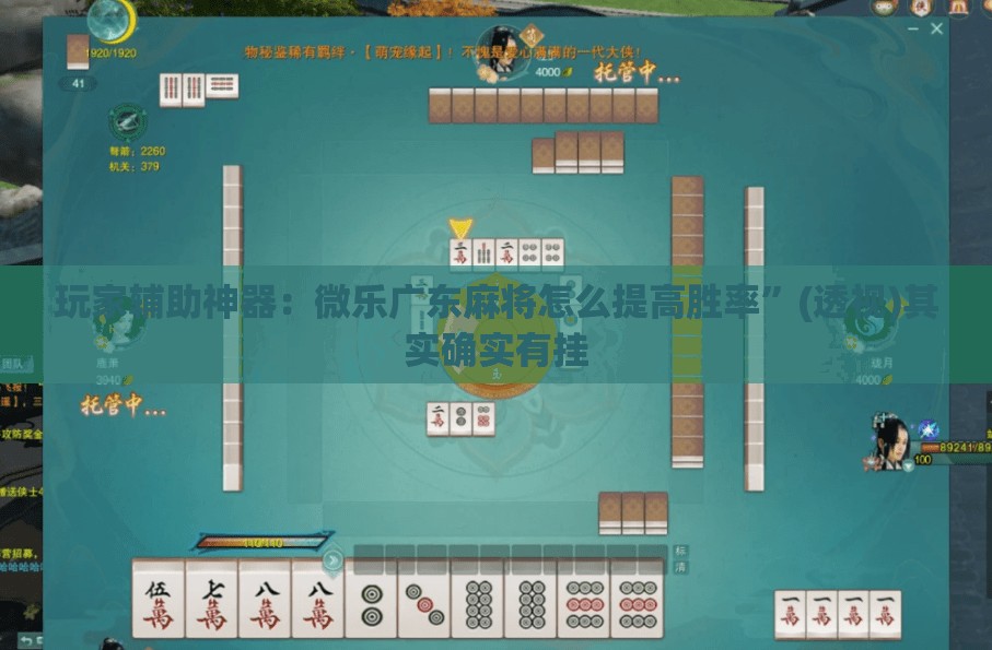 玩家辅助神器：微乐广东麻将怎么提高胜率”(透视)其实确实有挂