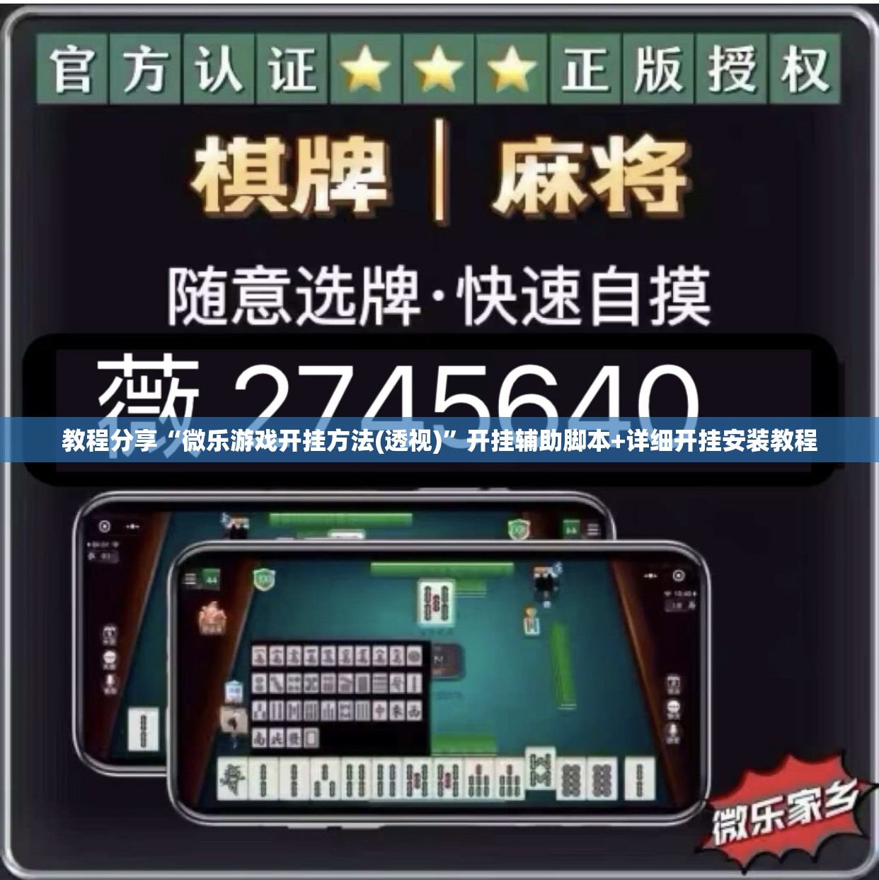 教程分享“微乐游戏开挂方法(透视)”开挂辅助脚本+详细开挂安装教程