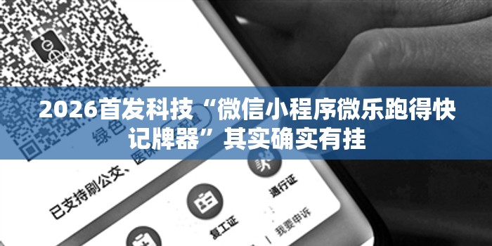 2026首发科技“微信小程序微乐跑得快记牌器”其实确实有挂