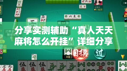 分享实测辅助“真人天天麻将怎么开挂”详细分享装挂步骤