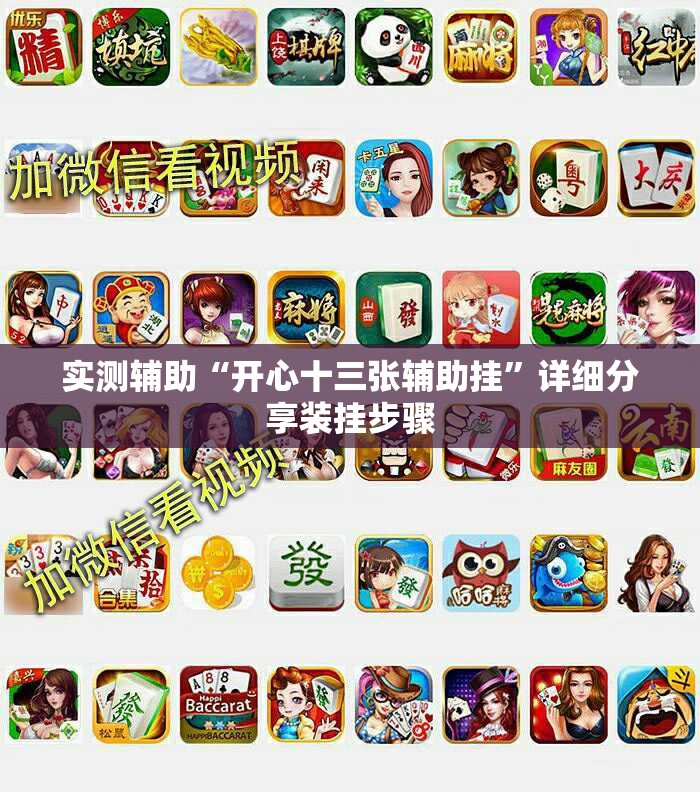 实测辅助“开心十三张辅助挂”详细分享装挂步骤