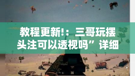 教程更新!：三哥玩摆头注可以透视吗”详细分享装挂步骤