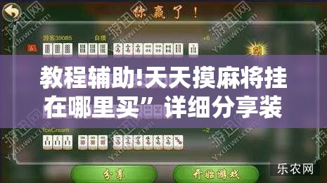 教程辅助!天天摸麻将挂在哪里买	”详细分享装挂步骤
