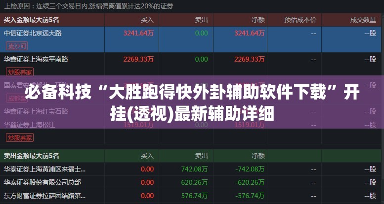 必备科技“大胜跑得快外卦辅助软件下载”开挂(透视)最新辅助详细
