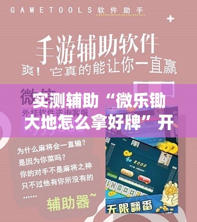 实测辅助“微乐锄大地怎么拿好牌	”开挂(透视)辅助教程