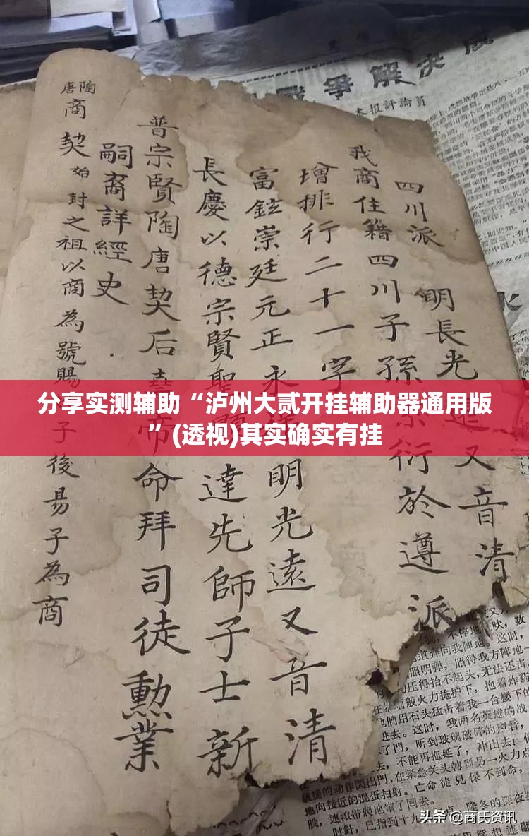 分享实测辅助“泸州大贰开挂辅助器通用版”(透视)其实确实有挂