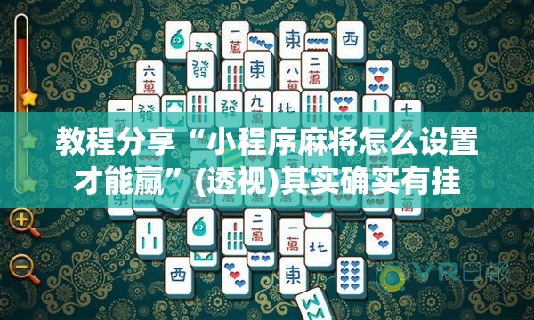 教程分享“小程序麻将怎么设置才能赢”(透视)其实确实有挂