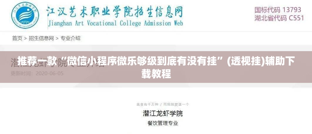 推荐一款“微信小程序微乐够级到底有没有挂”(透视挂)辅助下载教程