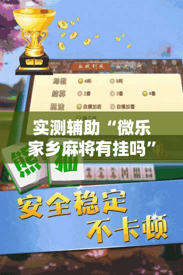 实测辅助“微乐家乡麻将有挂吗”细辅助教程分享