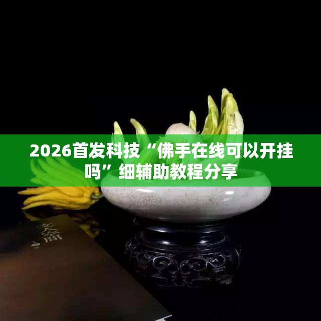 2026首发科技“佛手在线可以开挂吗	”细辅助教程分享