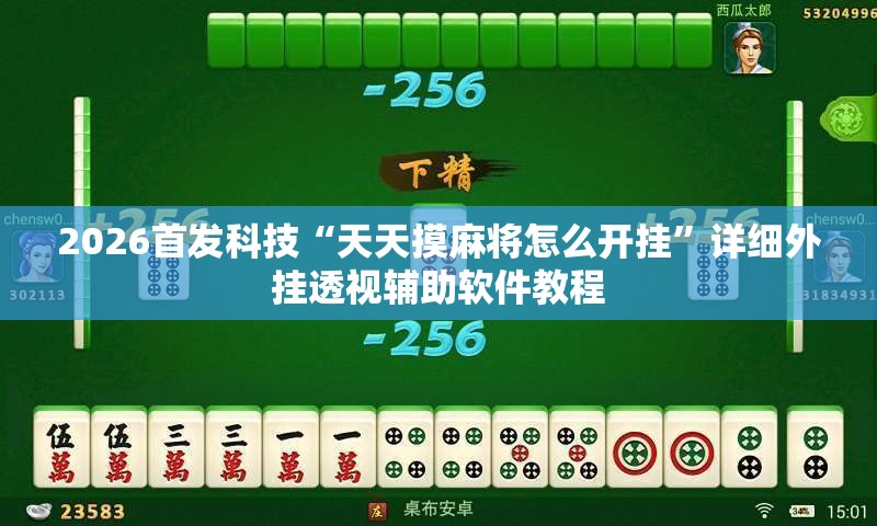 2026首发科技“天天摸麻将怎么开挂”详细外挂透视辅助软件教程