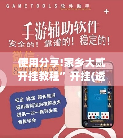 使用分享!家乡大贰开挂教程”开挂(透视)辅助教程