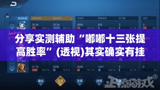 分享实测辅助“嘟嘟十三张提高胜率”(透视)其实确实有挂