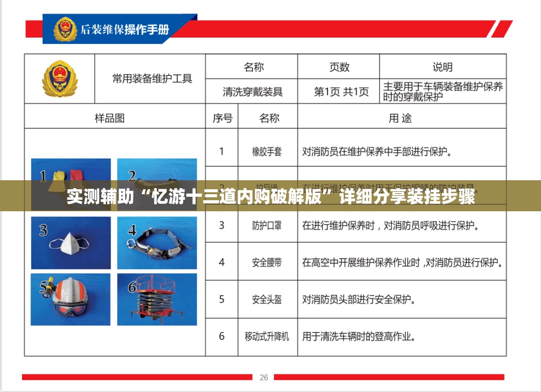 实测辅助“忆游十三道内购破解版”详细分享装挂步骤