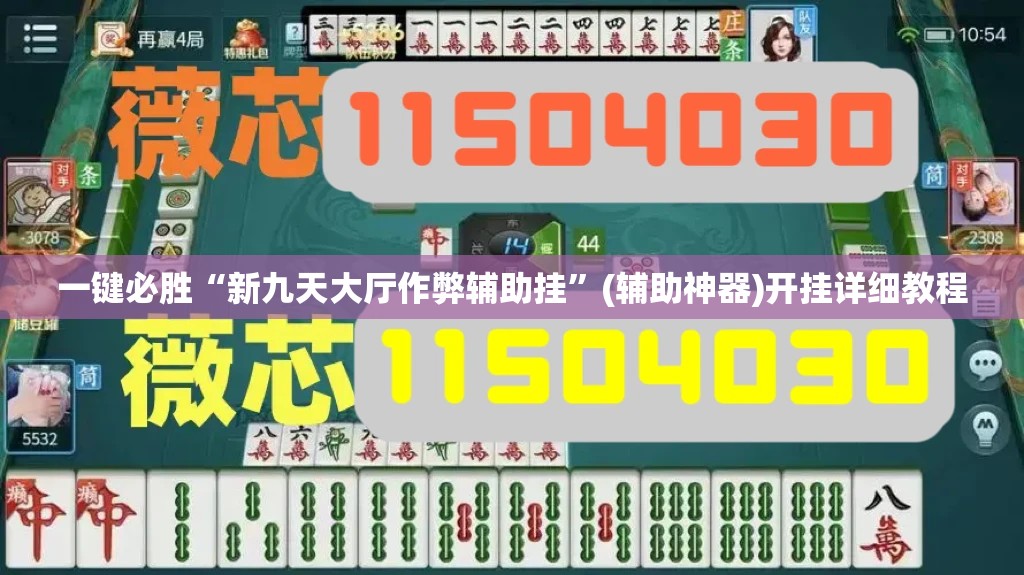 一键必胜“新九天大厅作弊辅助挂”(辅助神器)开挂详细教程