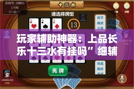 玩家辅助神器：上品长乐十三水有挂吗”细辅助教程分享