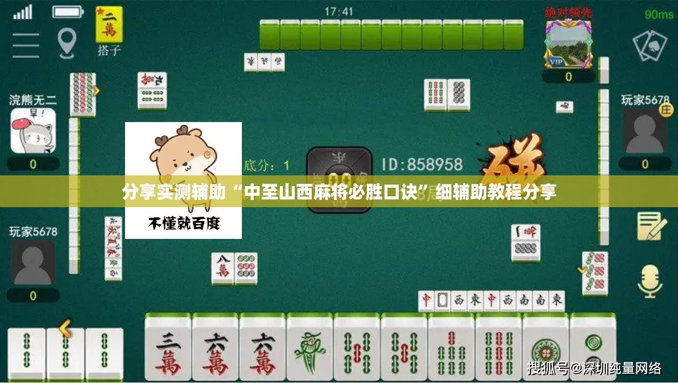 分享实测辅助“中至山西麻将必胜口诀”细辅助教程分享