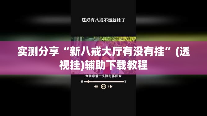 实测分享“新八戒大厅有没有挂	”(透视挂)辅助下载教程