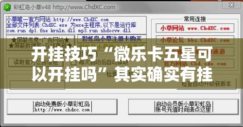 开挂技巧“微乐卡五星可以开挂吗”其实确实有挂