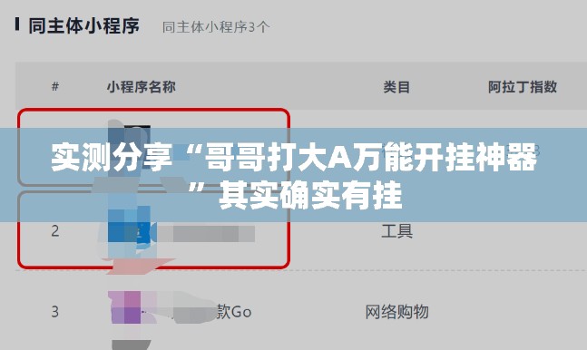 实测分享“哥哥打大A万能开挂神器”其实确实有挂