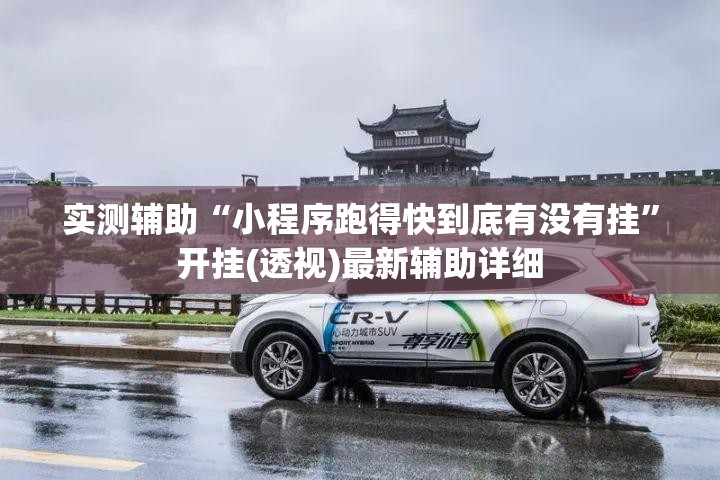 实测辅助“小程序跑得快到底有没有挂”开挂(透视)最新辅助详细