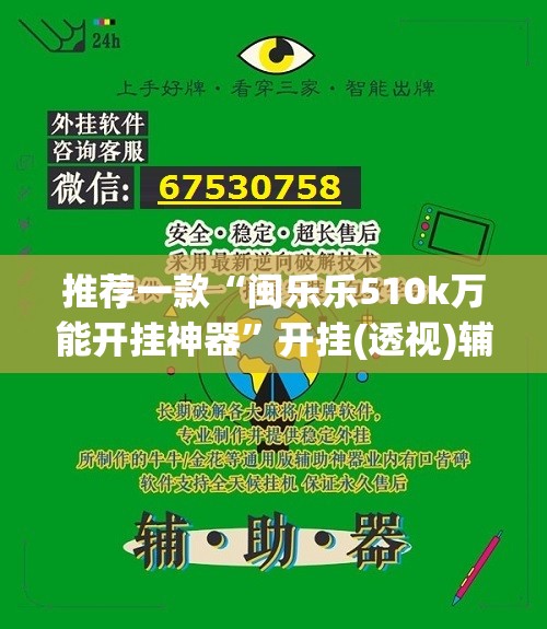 推荐一款“闽乐乐510k万能开挂神器”开挂(透视)辅助教程