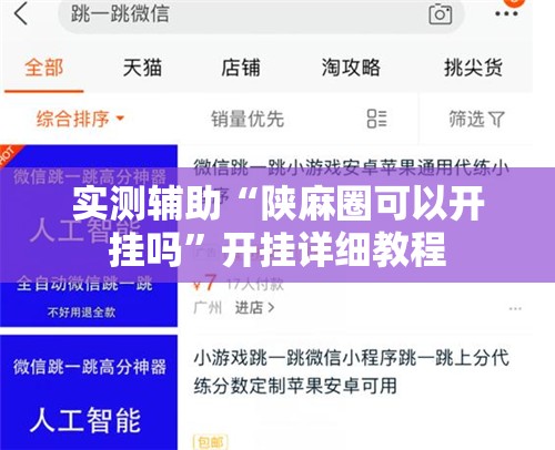 实测辅助“陕麻圈可以开挂吗”开挂详细教程