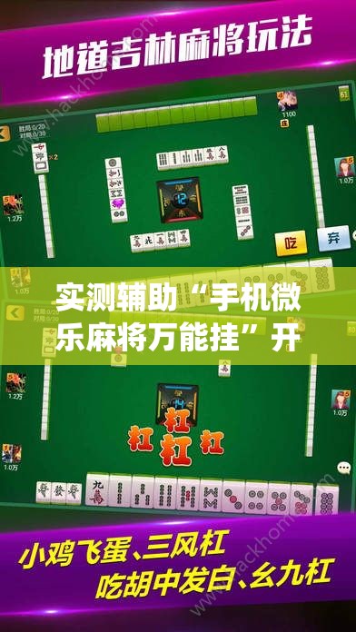 实测辅助“手机微乐麻将万能挂”开挂(透视)最新辅助详细