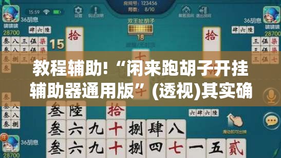 教程辅助!“闲来跑胡子开挂辅助器通用版	”(透视)其实确实有挂
