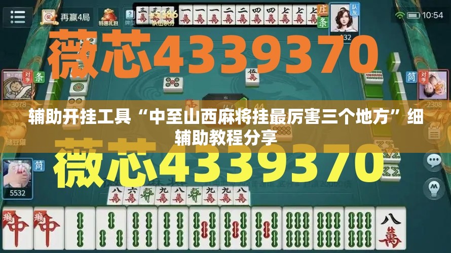 辅助开挂工具“中至山西麻将挂最厉害三个地方	”细辅助教程分享