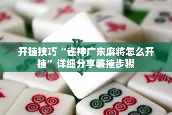 开挂技巧“雀神广东麻将怎么开挂”详细分享装挂步骤