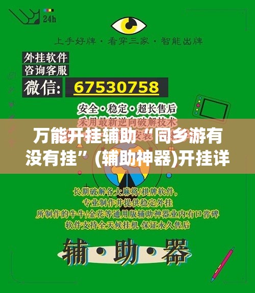 万能开挂辅助“同乡游有没有挂	”(辅助神器)开挂详细教程