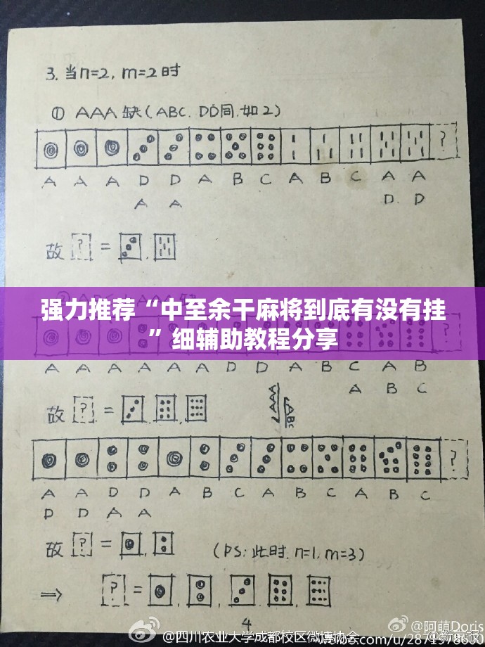 强力推荐“中至余干麻将到底有没有挂”细辅助教程分享