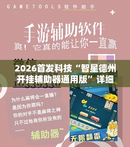 2026首发科技“智星德州开挂辅助器通用版”详细开挂教程