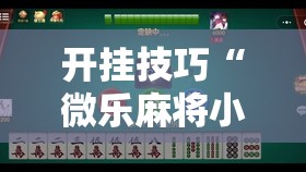 开挂技巧“微乐麻将小程序辅牌器”其实确实有挂