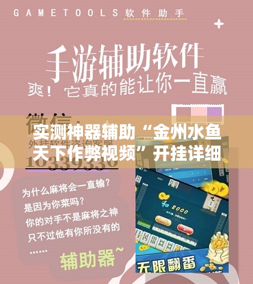 实测神器辅助“金州水鱼天下作弊视频”开挂详细教程