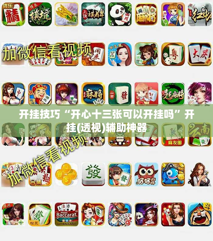 开挂技巧“开心十三张可以开挂吗”开挂(透视)辅助神器