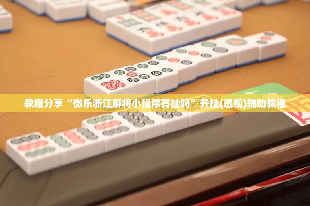 教程分享“微乐浙江麻将小程序有挂吗	”开挂(透视)辅助教程