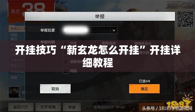 开挂技巧“新玄龙怎么开挂	”开挂详细教程