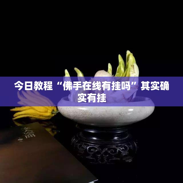 今日教程“佛手在线有挂吗	”其实确实有挂