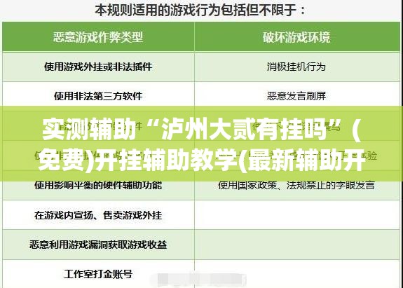 实测辅助“泸州大贰有挂吗”(免费)开挂辅助教学(最新辅助开挂教程)