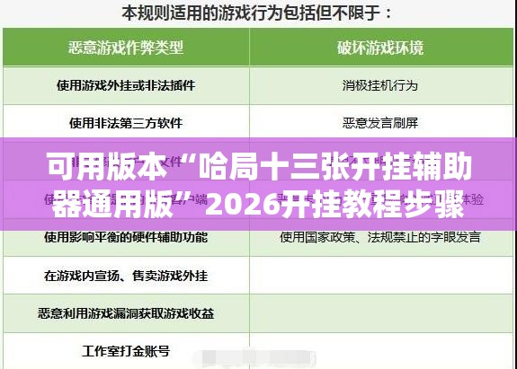 可用版本“哈局十三张开挂辅助器通用版	”2026开挂教程步骤